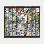 Couverture Polaire Anniversaire 55 Photo Collage AWESOME DEPUIS L'Ann (Devant (Horizontal))