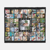 Couverture Polaire Anniversaire 55 Photo Collage AWESOME DEPUIS L'Ann (Devant (Horizontal))