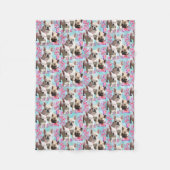 Couverture Polaire Anniversaire Bouledogue Français French Bulldog (Devant)