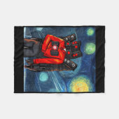 Couverture Polaire Anniversaire Boy Speakerman jeu de contrôleur vidé (Devant (Horizontal))