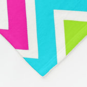 Couverture Polaire Anniversaire de Chevron de zèbre de léopard (Coin)