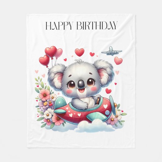 Couverture Polaire Anniversaire de Koala Pilote (Devant)