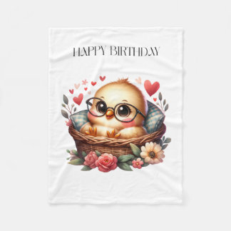 Couverture Polaire Anniversaire de la poulette intelligente