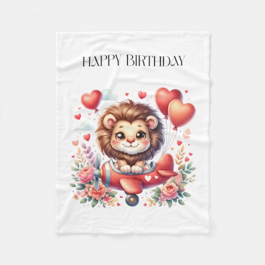 Couverture Polaire Anniversaire de Lion Volant (Devant)