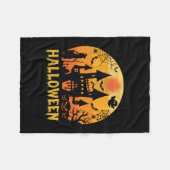 Couverture Polaire Anniversaire d'Halloween (Devant (Horizontal))