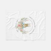 Couverture Polaire Anniversaire du lapin classique (Devant (Horizontal))