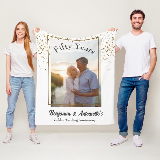 Couverture Polaire Anniversaire du Mariage d'or (En situation)