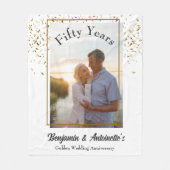 Couverture Polaire Anniversaire du Mariage d'or (Devant)