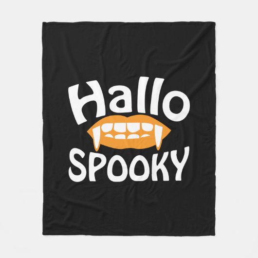 Couverture Polaire Anniversaire effrayant Halloween (Devant)