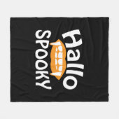 Couverture Polaire Anniversaire effrayant Halloween (Devant (Horizontal))