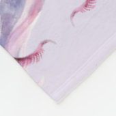 Couverture Polaire Anniversaire Licorne Rose Violet (Coin)