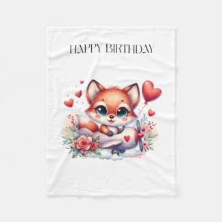 Couverture Polaire Anniversaire Pilote Renard