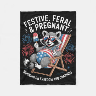 Couverture Polaire Annonce de grossesse du 14 juillet Féral et encein
