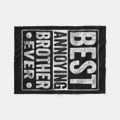 Couverture Polaire Annoying Brother Ever Funny Sibling  (Devant (Horizontal))