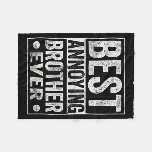 Couverture Polaire Annoying Brother Ever Funny Sibling  (Devant (Horizontal))