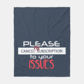 Couverture Polaire Annuler Mon Abonnement À Vos Problèmes Meilleurs A (Devant)