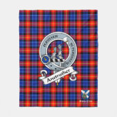 Couverture Polaire Anstruther Clan Badge Scot Tartan Plaid (Devant)