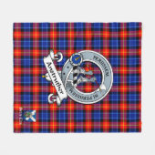 Couverture Polaire Anstruther Clan Badge Scot Tartan Plaid (Devant (Horizontal))