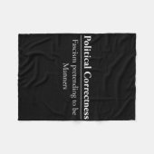 Couverture Polaire Anti-Correction Politique T Chemise Liberté d'expr (Devant (Horizontal))