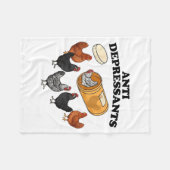 Couverture Polaire Anti Depressants Chicken (Devant (Horizontal))