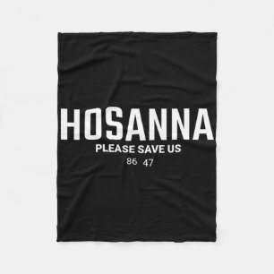 Couverture Polaire Anti Trump Christian 86 47 Hosanna S'il vous plaît