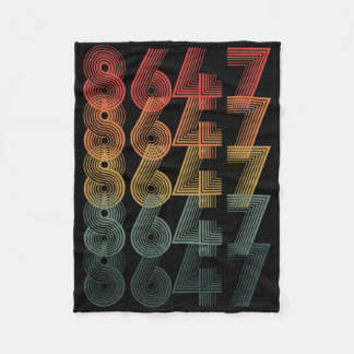 Couverture Polaire Anti Trump Impeach 47 8647 86 47 Rétro Vintage