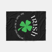 Couverture Polaire Anti Trump Irish New President Funny St. Patrick's (Devant (Horizontal))