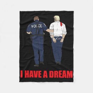 Couverture Polaire Anti Trump J'Ai Un Rêve Police Arrestation Trump P