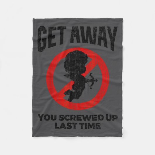 Couverture Polaire Anti Valentines Sarcastic Cud Quote Funny Gift  (Devant)