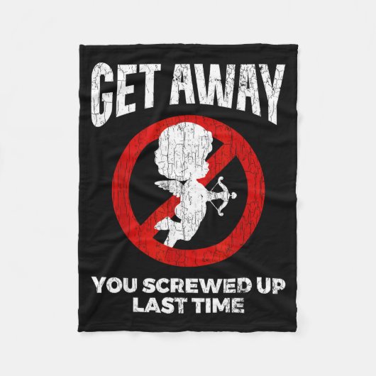 Couverture Polaire Anti Valentines Sarcastic Cud Quote Funny Gift  (Devant)