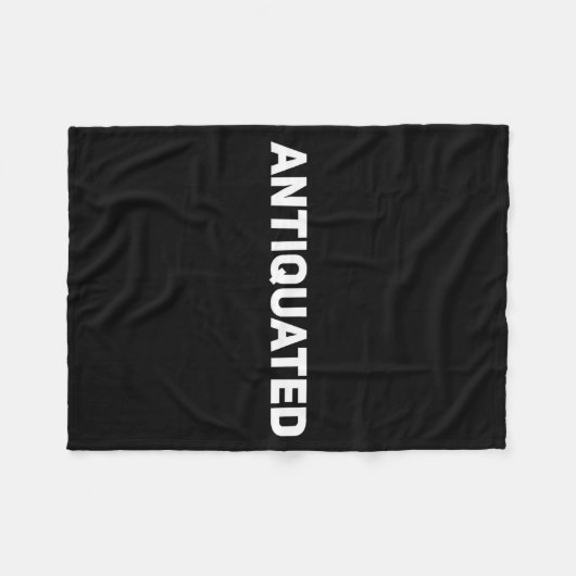 Couverture Polaire Antiquated Negative Word (Devant (Horizontal))