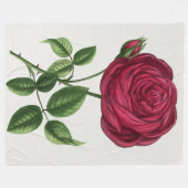 Couverture Polaire Antique Rose Lithograph, François-Frédéric Grobon (Devant (Horizontal))