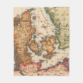 Couverture Polaire Antique vieille carte inspirée (10) (Devant)