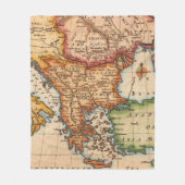 Couverture Polaire Antique vieille carte inspirée (2) (Devant)