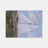 Couverture Polaire Antique voilier Slot Yacht Voilier Ocean (Devant (Horizontal))