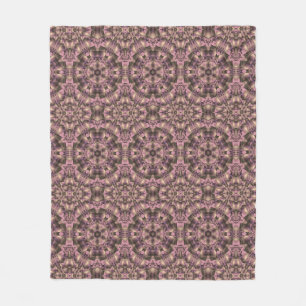 Couverture Polaire Antiquité rose victorienne