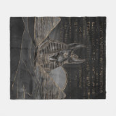 Couverture Polaire Anubis sur le paysage égyptien de pyramides (Devant (Horizontal))