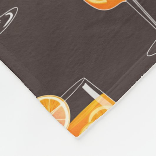 Couverture Polaire Aperol Spritz Fleece Blanket - Cosy Cocktail Vibes (Coin)