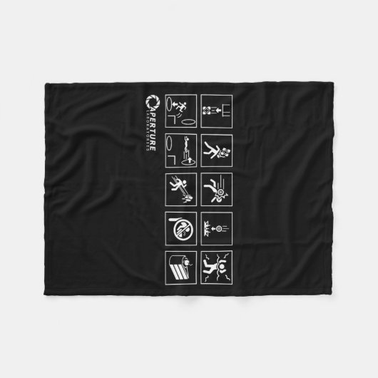 Couverture Polaire Aperture Labs Jump Into The Rtal For Science Funny (Devant (Horizontal))