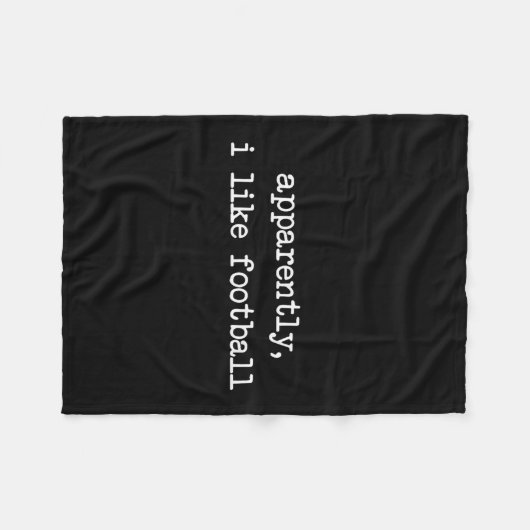 Couverture Polaire Apparently I Like Footll Touchdown Game Day Thanks (Devant (Horizontal))