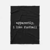 Couverture Polaire Apparently I Like Footll Touchdown Game Day Thanks (Devant)