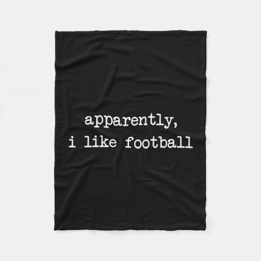 Couverture Polaire Apparently I Like Footll Touchdown Game Day Thanks (Devant)