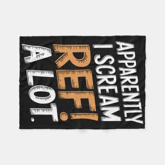 Couverture Polaire Apparently I Scream Ref A Lot Soccer Footbyll Spor (Devant (Horizontal))