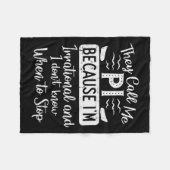 Couverture Polaire Appelez-Moi Pi Parce Que Irrationnel Funky Pi Day (Devant (Horizontal))