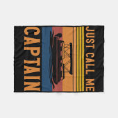 Couverture Polaire Appelez-Moi Simplement Capitaine Cadeau d'Ancre de (Devant (Horizontal))