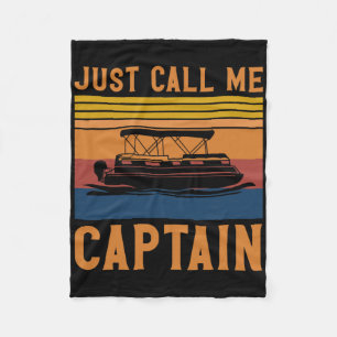 Couverture Polaire Appelez-Moi Simplement Capitaine Cadeau d'Ancre de