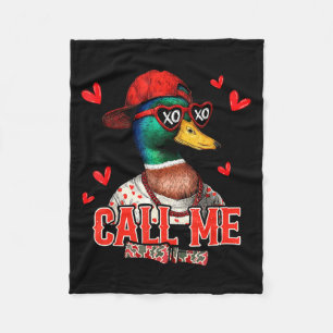 Couverture Polaire Appelle-moi chasse du canard colvert Joyeuse Saint