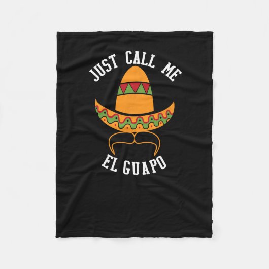 Couverture Polaire Appelle-Moi El Guapo Funny Cinco De Mayo (Devant)