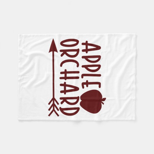 Couverture Polaire Apple Orchard avec Apple (Devant (Horizontal))