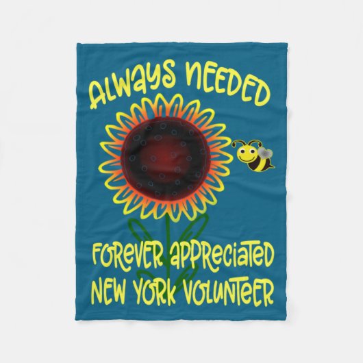 Couverture Polaire Appreciation New York Always Needed Volunteer Reco (Devant)